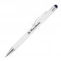 Preview: 10 Touchpen Kugelschreiber mit Namensgravur aus Metall - Stylusfarbe: dunkelblau