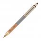 Preview: 10 Touchpen Metall-Kugelschreiber mit Korkgriffzone / Farbe: grau