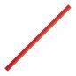 Preview: 10 Zimmermannsbleistifte mit Gravur / Länge: 25cm / Farbe: lackiert rot