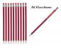 Preview: 100 Bleistifte mit Radierer - HB - Farbe: lackiert rot - mit Namensgravur