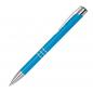 Preview: 100 Kugelschreiber aus Metall / Farbe: hellblau