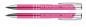 Preview: 100 Kugelschreiber aus Metall / mit beidseitige Gravur / Farbe: pink