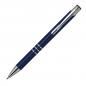 Preview: 100 Kugelschreiber aus Metall / vollfarbig lackiert / Farbe: dunkelblau (matt)
