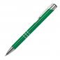 Preview: 100 Kugelschreiber aus Metall / vollfarbig lackiert / Farbe: grün (matt)