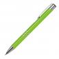 Preview: 100 Kugelschreiber aus Metall / vollfarbig lackiert / Farbe: hellgrün (matt)