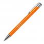 Preview: 100 Kugelschreiber aus Metall / vollfarbig lackiert / Farbe: orange (matt)