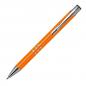 Preview: 100 Kugelschreiber aus Metall / vollfarbig lackiert / Farbe: orange (matt)