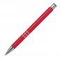Preview: 100 Kugelschreiber aus Metall / vollfarbig lackiert / Farbe: rot (matt)