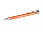 Preview: 100 Kugelschreiber aus Metall mit Gravur / Farbe: orange (matt)