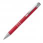 Preview: 100 Kugelschreiber aus Metall mit Gravur / vollfarbig lackiert / rot (matt)