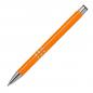 Preview: 100 Kugelschreiber aus Metall mit Namensgravur - lackiert - orange (matt)