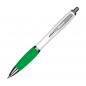 Preview: 100 Kugelschreiber mit Namensgravur - aus Kunststoff - Farbe: weiß-grün