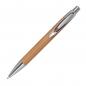 Preview: 10x Bambus Kugelschreiber mit Gravur / mit spitzem Clip