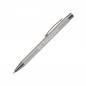 Preview: 10x Kugelschreiber mit Gravur / aus Metall / mit Soft-Touch / Farbe: hellgrau