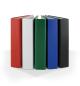 Preview: 10x Ringbuch / DIN A5 / 4-Ring Ordner /  je 2x blau, grün, schwarz, weiß und rot