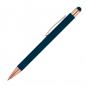 Preview: 10x Touchpen Kugelschreiber / aus Metall / Farbe: rosegold-dunkelblau