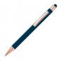 Preview: 10x Touchpen Kugelschreiber mit Gravur / aus Metall / Farbe: rosegold-dunkelblau