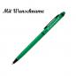 Preview: 10x Touchpen Kugelschreiber mit Namensgravur - aus Metall - Farbe: grün