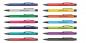 Preview: 14 Kugelschreiber mit Namensgravur - mit Clip aus Metall- 14 verschiedene Farben