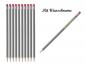 Preview: 25 Bleistifte mit Radierer - je 5x schwarz,blau,grau,rot,grün - mit Namensgravur