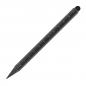 Preview: 2x Tintenloser Touchpen Lineal Kugelschreiber mit Namensgravur - schwarz+silber