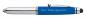 Preview: 3x LED Touchpen Kugelschreiber mit Gravur / Farbe: je 1x silber-schwarz,rot,blau