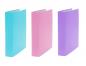 Preview: 3x Ringbuch / DIN A5 / 2-Ring Ordner / Farbe: je 1x türkis, pink und lila