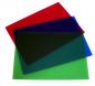 Preview: 3x Schreibtischunterlage 30x42cm / Farbe: je 1x transluzent rot + blau + grün