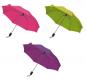Preview: 3x Taschen-Regenschirm / mit Schutzhülle / Farbe: je 1x pink, lila und apfelgrün