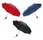 Preview: 3x Taschen-Regenschirm / mit Schutzhülle / Farbe: je 1x schwarz, dunkelblau, rot