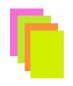 Preview: 40 Blatt farbiges Druckerpapier / Farbe: je 10x Neon-pink, gelb, grün und orange