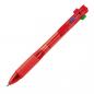 Preview: 4in1 Kugelschreiber mit 4 Schreibfarben / Kugelschreiberfarbe: rot
