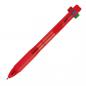 Preview: 4in1 Kugelschreiber mit 4 Schreibfarben / Kugelschreiberfarbe: rot
