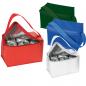 Preview: 4x Kühltasche für 6 Dosen à 0,33l / Farbe: je 1x blau, rot, weiß und grün