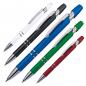 Preview: 5 Kugelschreiber aus Kunststoff / Farbe: je 1x schwarz, blau, rot, weiß, grün