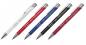 Preview: 5 Kugelschreiber aus Metall mit Gravur / je 1x burgund,schwarz,blau,rot,weiß