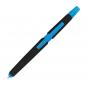 Preview: 5 Touchpen Kugelschreiber mit Gravur / mit Textmarker / Farbe: hellblau