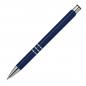 Preview: 50 Kugelschreiber aus Metall mit Namensgravur - lackiert - dunkelblau (matt)