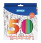 Preview: 50 Sechskant-Buntstifte für Erwachsene / lackiert / 50 verschiedene Farben