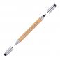 Preview: 5x 2in1 Touchpen Kugelschreiber und endlos Mine aus Bambus mit Gravur
