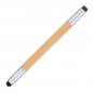 Preview: 5x 2in1 Touchpen Kugelschreiber und endlos Mine aus Bambus mit Namensgravur