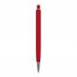 Preview: 5x Kugelschreiber mit Namensgravur - aus Metall - mit Soft Touch - Farbe: rot