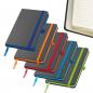 Preview: 5x Notizbuch / DIN A6 / 160 S. / liniert / PU Hardcover / 5 Farben