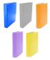 Preview: 5x Ringbuch / DIN A5 / 4-Ring Ordner / je 1x hellblau, grau, gelb, lila, orange