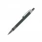 Preview: 5x Touchpen Kugelschreiber / aus Metall / mit Soft-Touch / Farbe: grau