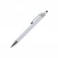 Preview: 5x Touchpen Kugelschreiber / aus Metall / mit Soft-Touch / Farbe: weiß
