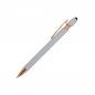 Preview: 5x Touchpen Kugelschreiber "Roségold" / aus Metall / Soft-Touch / 5 Farben