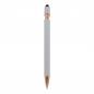 Preview: 5x Touchpen Kugelschreiber "Roségold" / aus Metall / Soft-Touch / Farbe: silber
