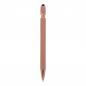 Preview: 5x Touchpen Kugelschreiber "Roségold" / aus Metall / Soft-Touch / roségold