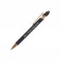 Preview: 5x Touchpen Kugelschreiber "Roségold" mit Gravur / aus Metall / Farbe: grau
